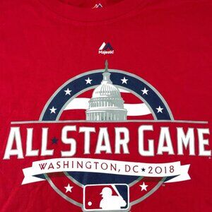 MLB All-Star Game 2018 Washington DC Red NOS T-Shirt